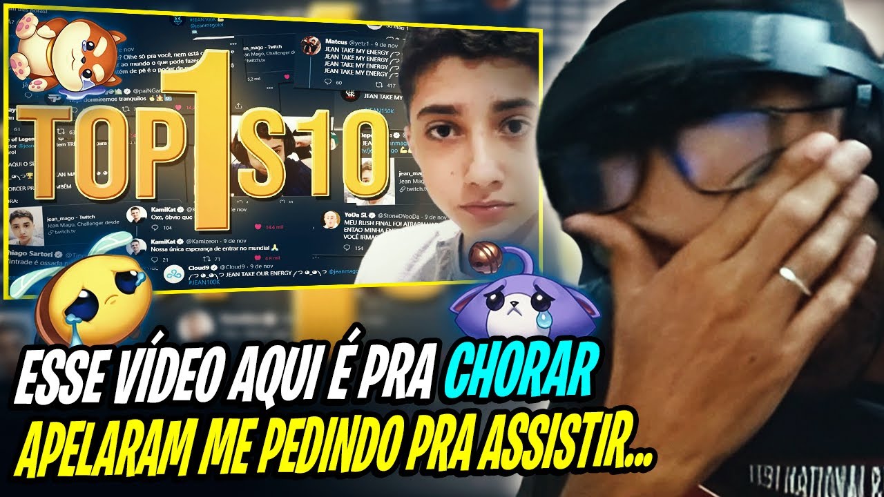 ABSOLUT REAGINDO AO JEAN MAGO PEGANDO TOP 1 NA SEASON 10