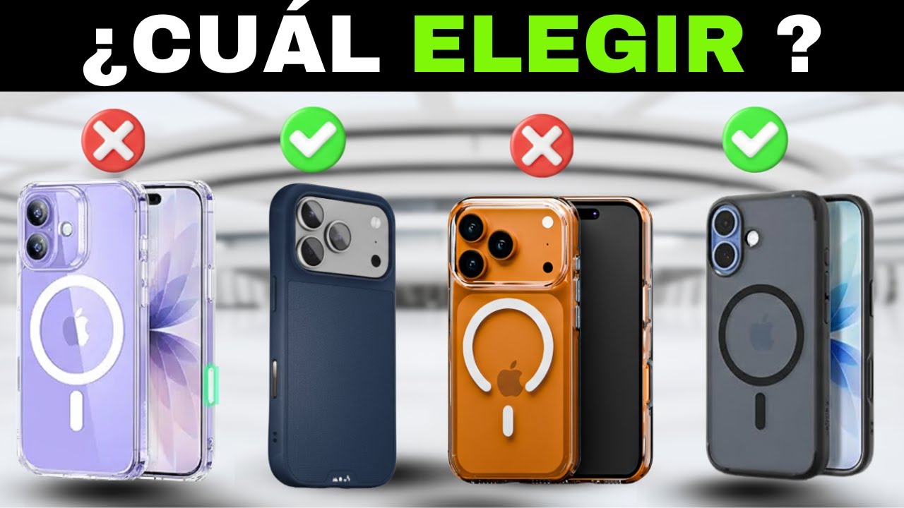 ✅ 7 Mejores Fundas iPhone 17, Air, 17 Pro & 17 Pro Max [2026] 🛡️ Resistentes, Antigolpes y MagSafe