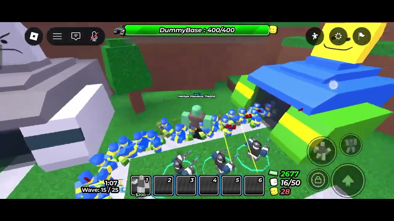 First time playing dummy defence!
