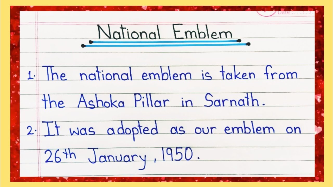 10 Lines On National Emblem in english || Essay on National Emblem in English || National Emblem