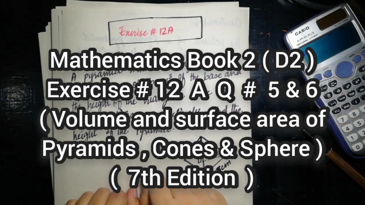 Mathematics Book 2 (D2) |  7th Edition | Exercise # 12 A | Q # 5 & 6 | Ifra Syed | in Urdu\Hindi