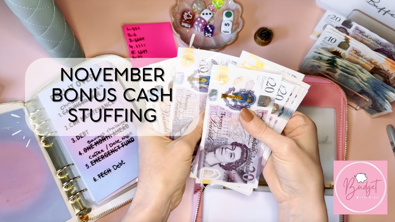 BONUS CASH STUFFING | Low Income | #CashEnvelopeStuffing | UK Cash Stuffing | Budgeting