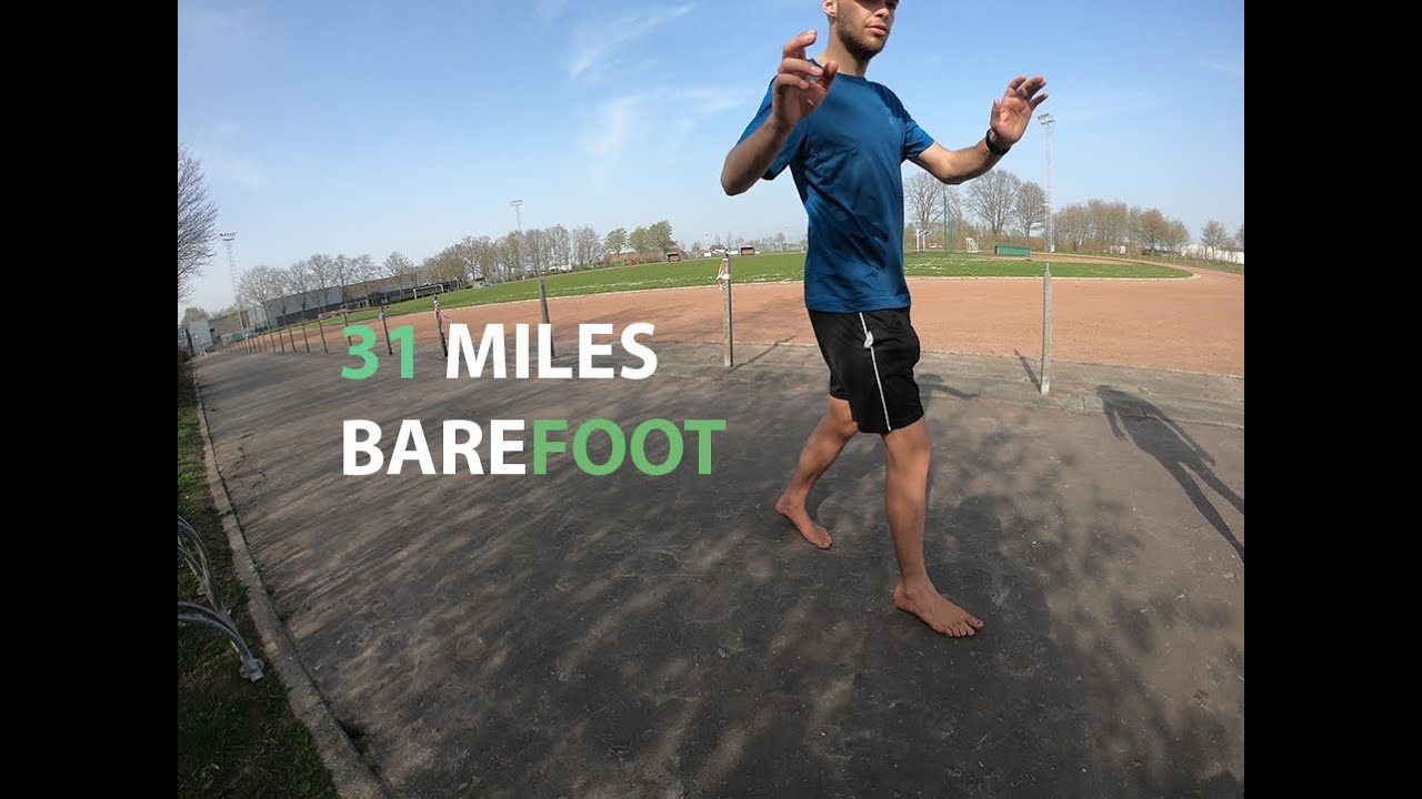 50 KM (31 MILES) BAREFOOT WALK ON PAVEMENT - Sportcentrum Ingelmunster [ENGLISH SUBTITLES]