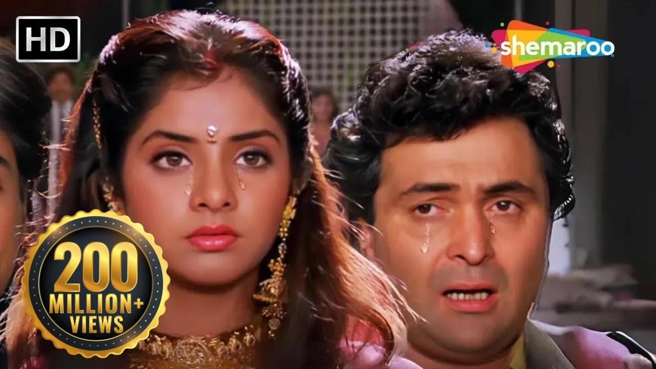 Tere Dard Se Dil Aabad Raha  | Deewana Movie | Shahrukh Khan | Rishi Kapoor | Divya Bharti