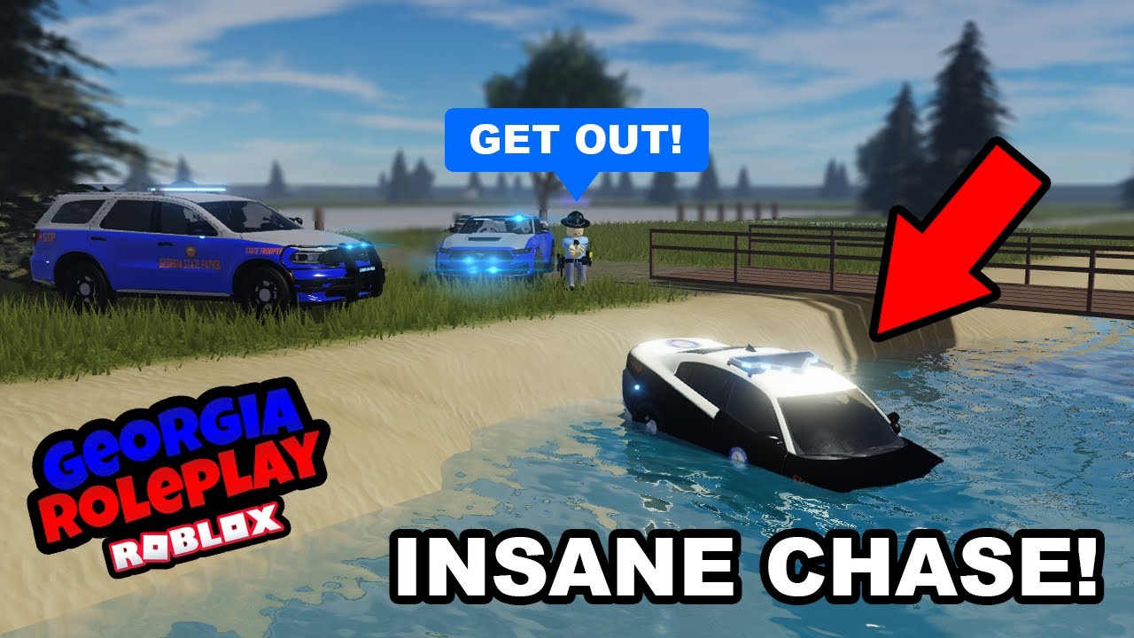 Stolen FHP Car RUNS From GSP! (Roblox Georgia Roleplay)