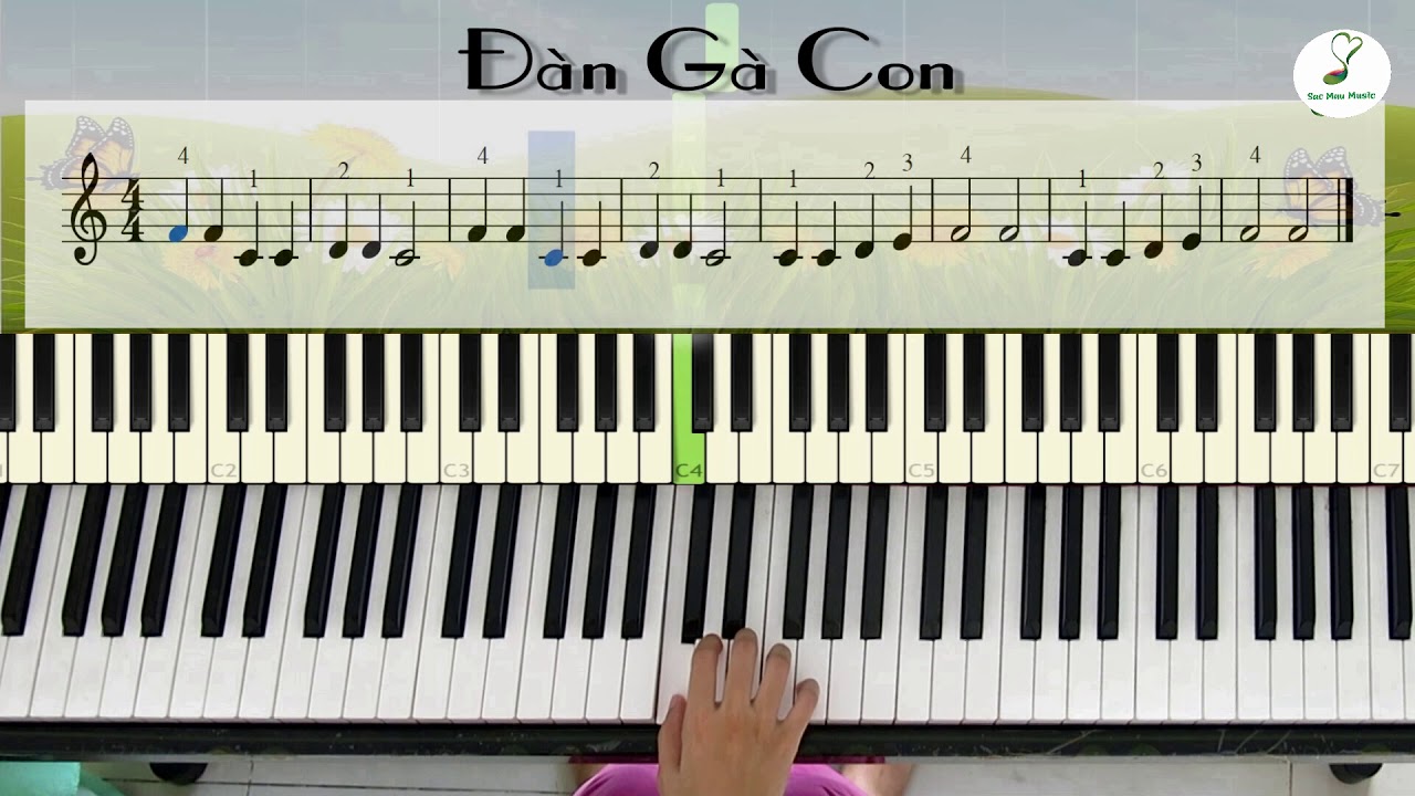 Đàn gà con easy piano (#02) | Bài 2 - Sách piano cơ bản tập 1