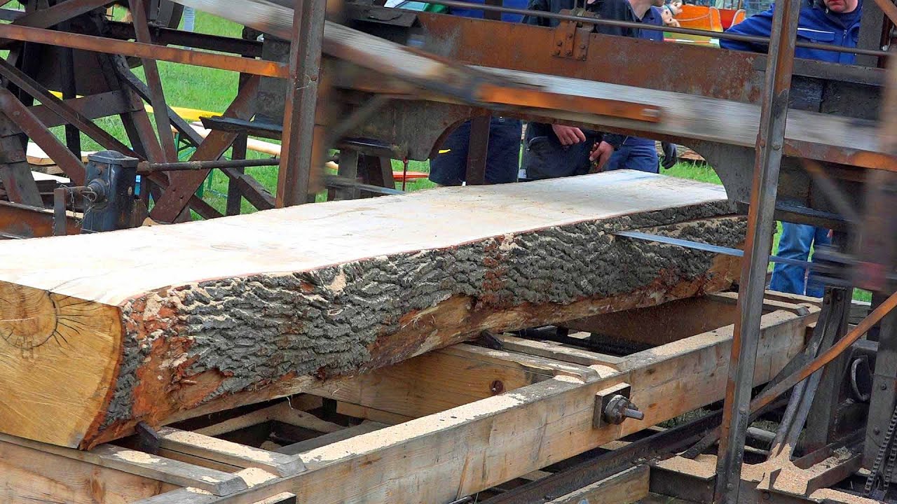 Holzsägen anno dazumal- Historische Gattersäge