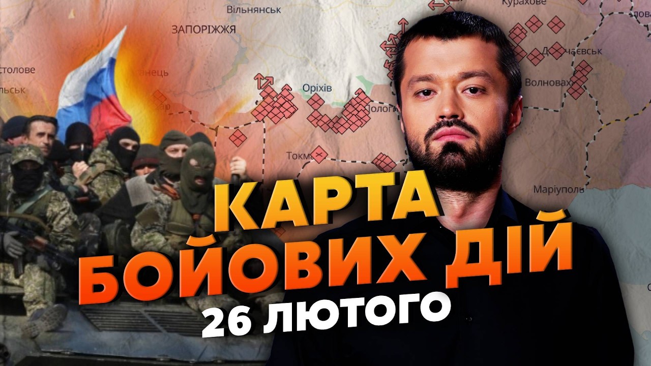 ВЗОРВАЛИ ДАМБУ! 20 ТЫС РУССКИХ ПРУТ НА ЗАПОРОЖЬЕ. Карта боевых действий 26 февраля: СТЕРЛИ ЭЛИТУ РФ