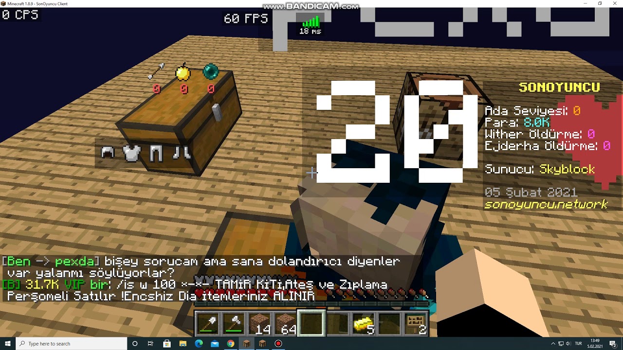 Sonoyuncu Skyblock Dolandırıcı