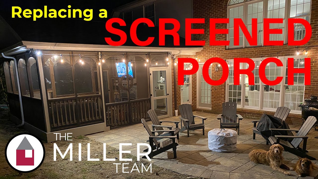 Replacing the screens on your screened in porch