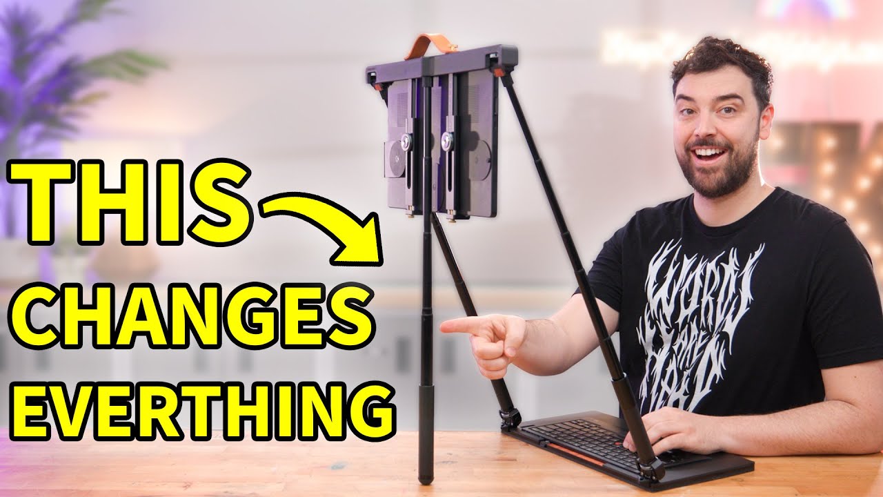 I made my DIY ergonomic laptop MUCH better