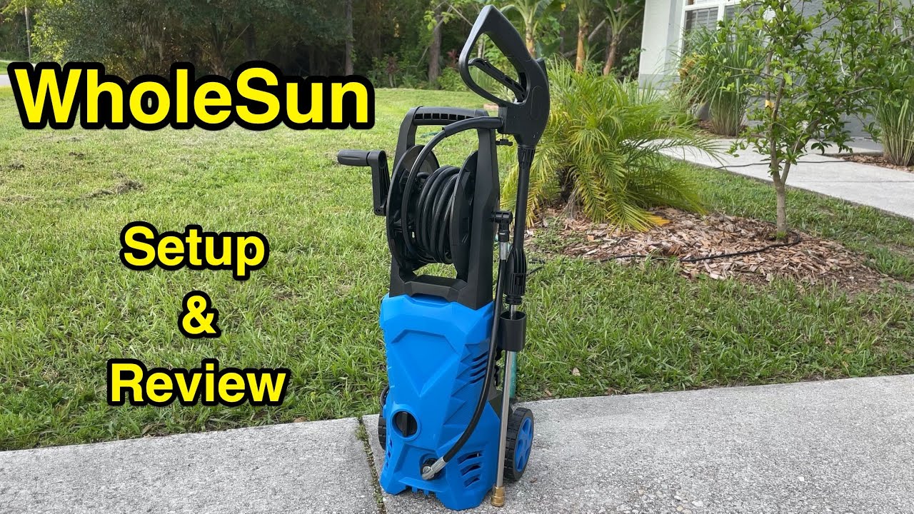WholeSun pressure washer - setup & review