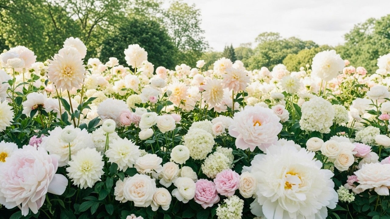 🌼 A Soft Garden of Endless Flowers  Calm Light, Slow Moments