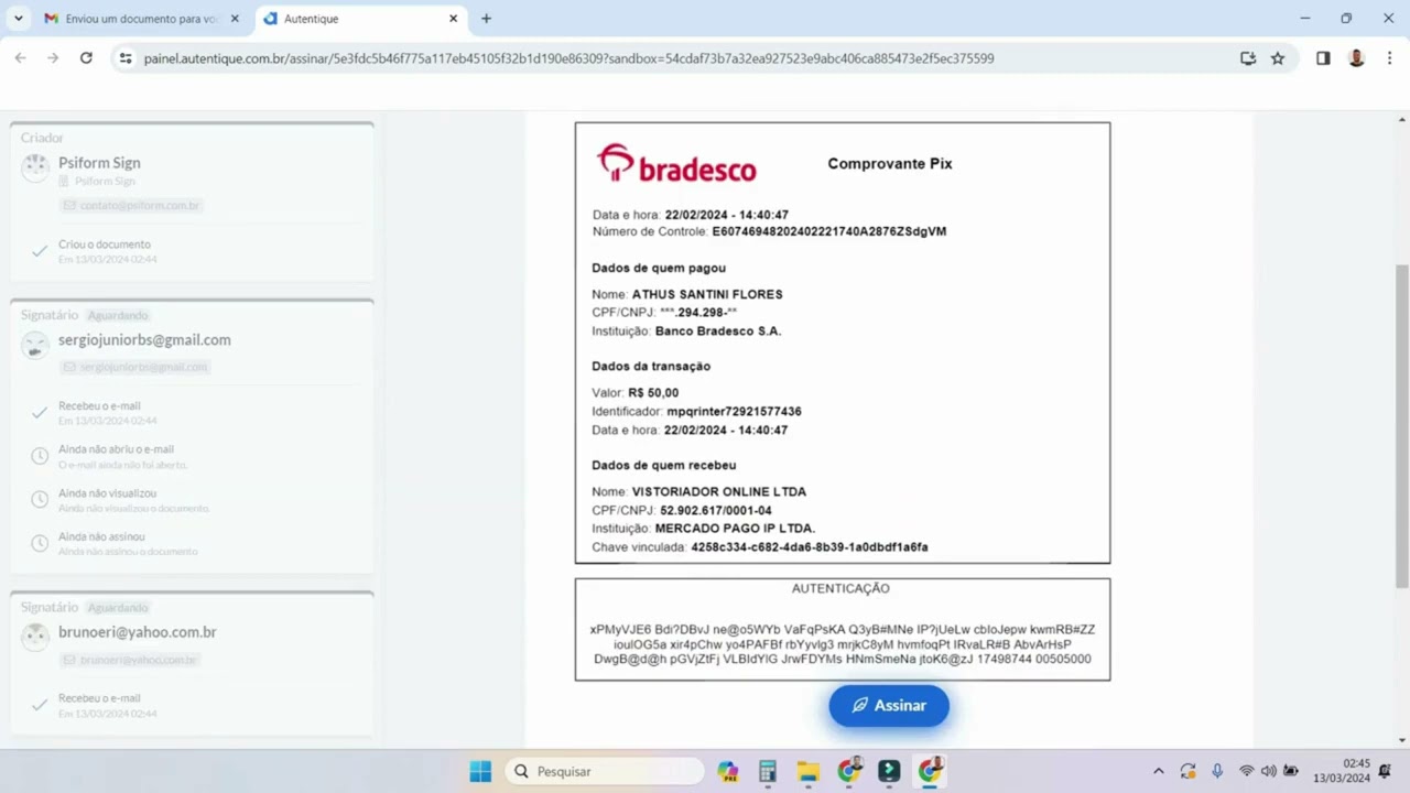 Psiform - Assinatura Eletr&ocirc;nica
