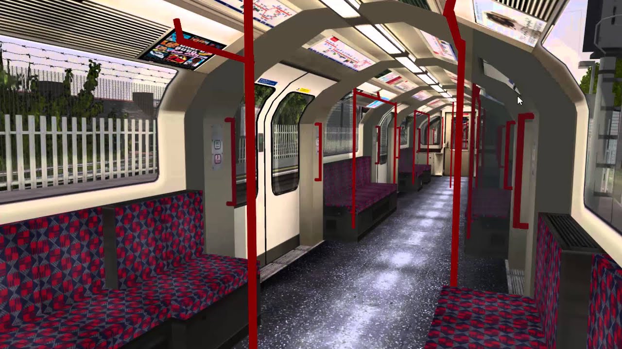 OpenBVE London Underground Central line journey Ealing Broadway to Liverpool Street