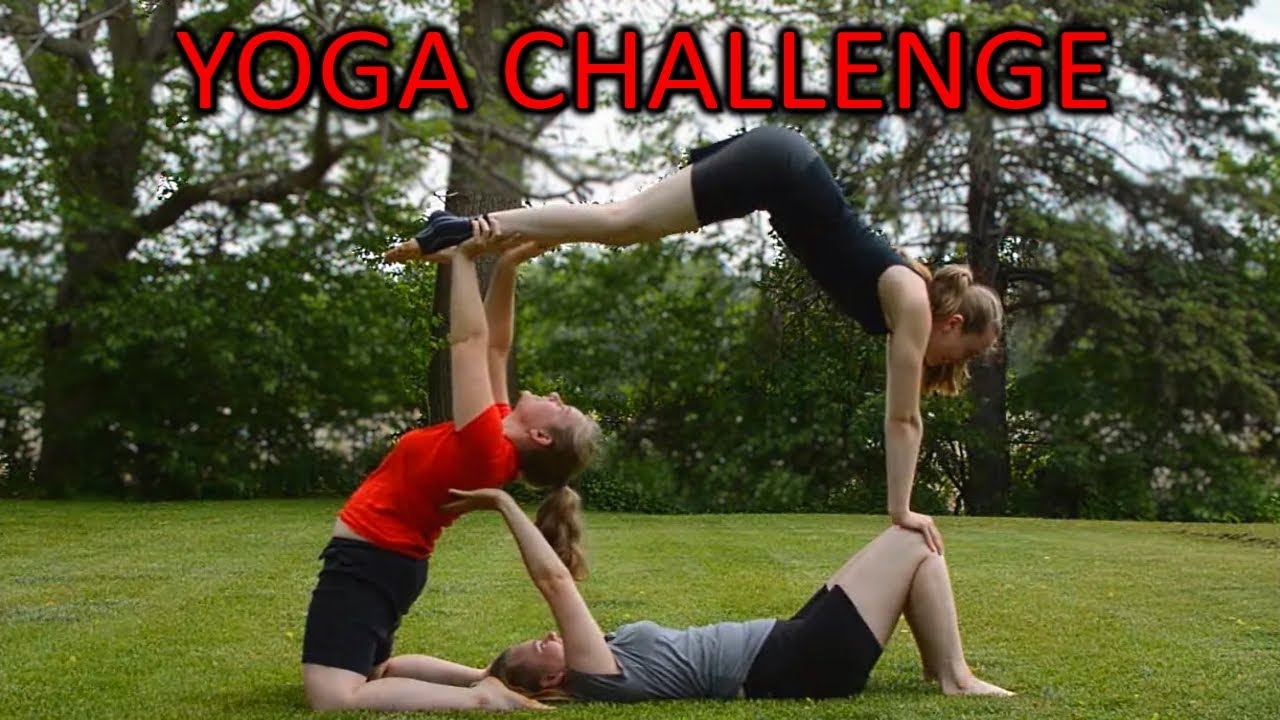 Trying THREE Person Yoga Poses! Part 2