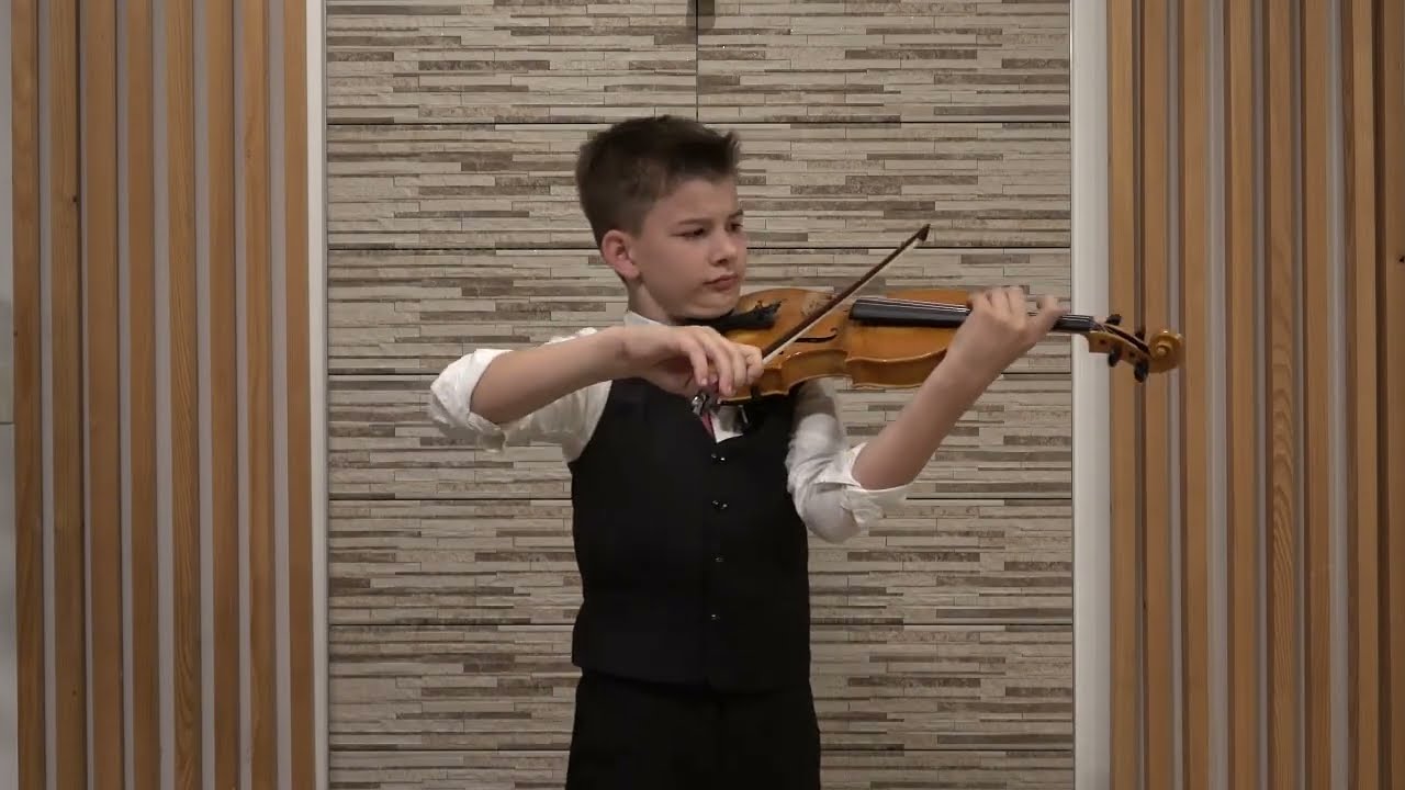 David Avšič- 11 years, H.Wieniawski Caprices Op. 10, L'école moderne
