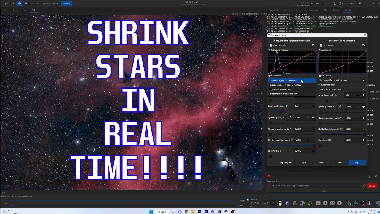 STAR RECONSTRUCTION IN SIRIL 1.2 BETA | THIS IS UNIQUE!!