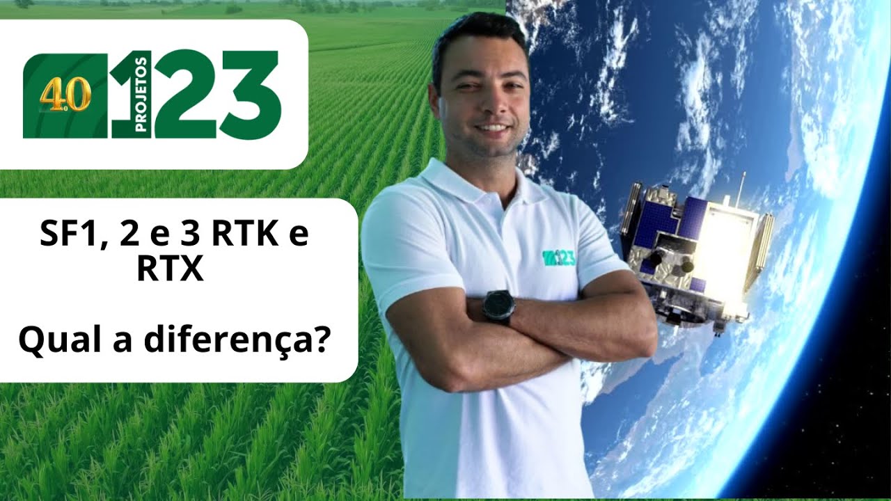 Diferença entre SF1, 2 e 3 RTK e RTX para GPS de Tratores