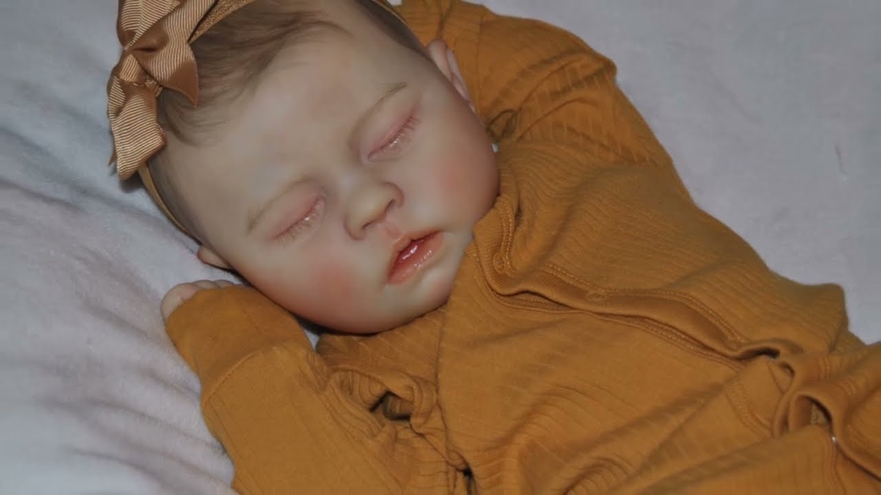 Realborn Sunny Asleep 6 month reborn doll by Kathleen's Cradle Reborn Nursery