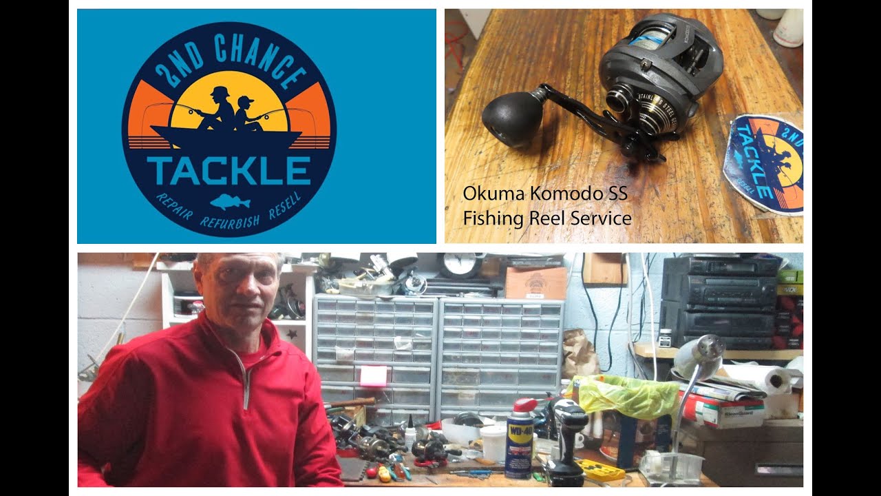 Okuma Komodo SS low profile bait casting fishing reel how to service
