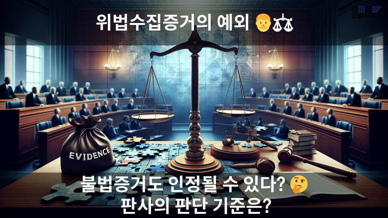 ⚖️ 위법수집증거도 인정될 수 있다? 법원의 판단 기준 공개!