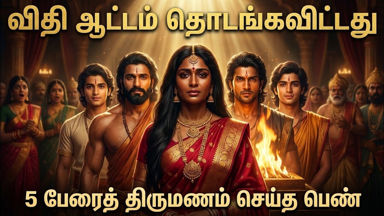 Draupadi’s Shocking Marriage⚡ | One Woman, Five Husbands?!😯 | Mahabharata Part 3😈