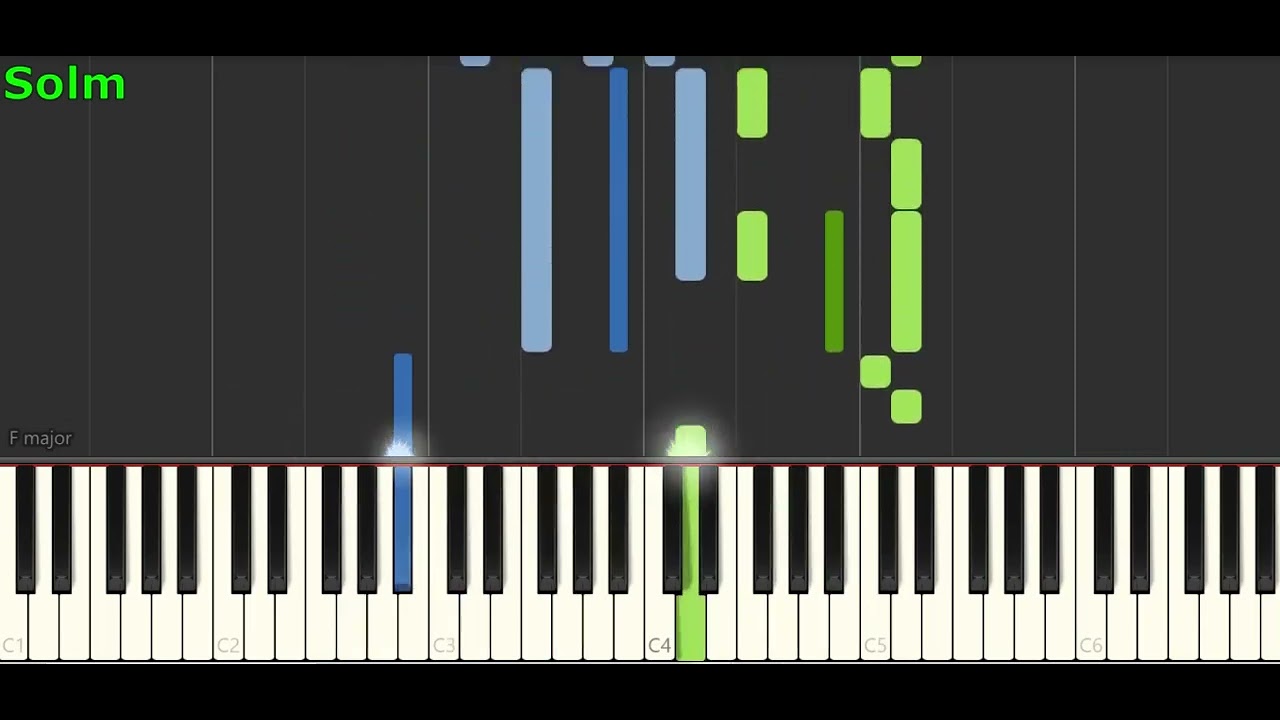 Mi innamorai (Il giardino dei semplici) Piano Midi Tutorial ITA Accordi Synthesia