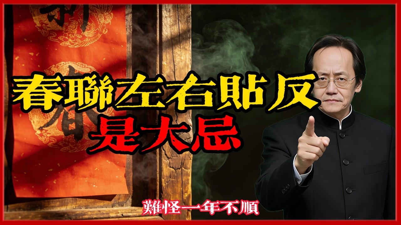 春聯左右貼反是大忌！這3處低級錯誤最容易「招霉運」，難怪一年不順！貼對「上下聯」才真的旺事業#倪海廈 #易經 #黃曆 #命理