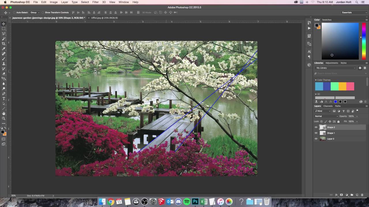 Finding the Horizon Line and Vanishing Point in a Photograph