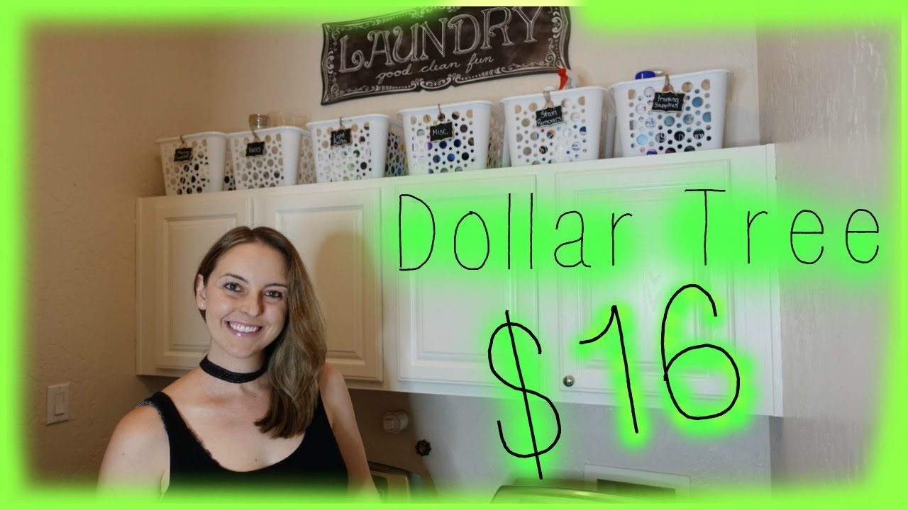 Dollar Tree | Small Laundry Room Organization | Laundry Room Makeover