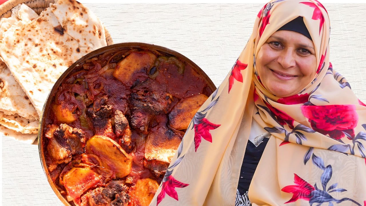 صينية البطاطس باللحمة  بطعم وريحة خبرات سنين في المطبخ  مع ام احمد   😋😍