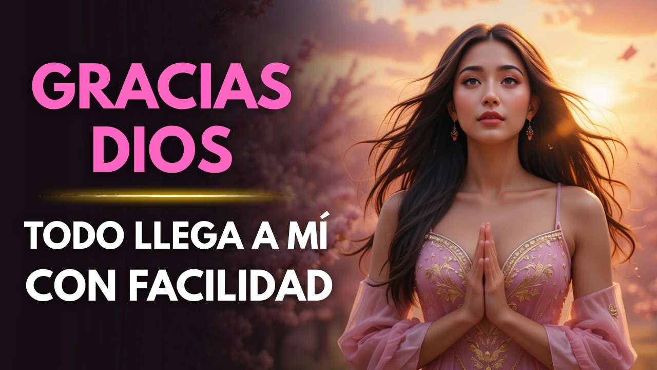 ✨ GRACIAS DIOS  🙏 TODO LLEGA A MÍ CON FACILIDAD 💛 Mantra De GRATITUD y ABUNDANCIA