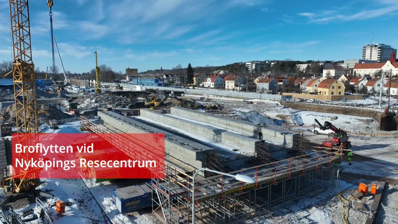 Broflytten vid Nyk&ouml;pings resecentrum | Trafikverket