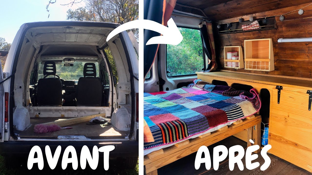 AMÉNAGEMENT D’UN VAN SUPER COSY (Citroen jumpy) I Petit budget