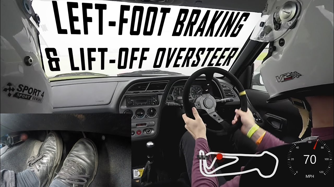 Peugeot 306 Gti-6 @ Snetterton 300: FWD Oversteer! Left-Foot Braking with Pedal Cam