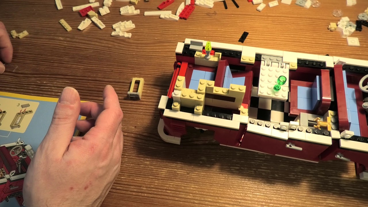 Building Lego Creator Volkswagen T1 Camper Van SET 10220 PART 3 4K