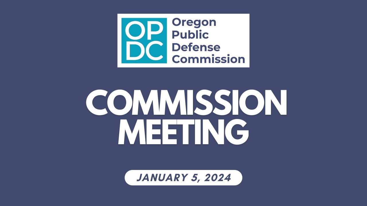 Commission Meeting - January 5th, 2024