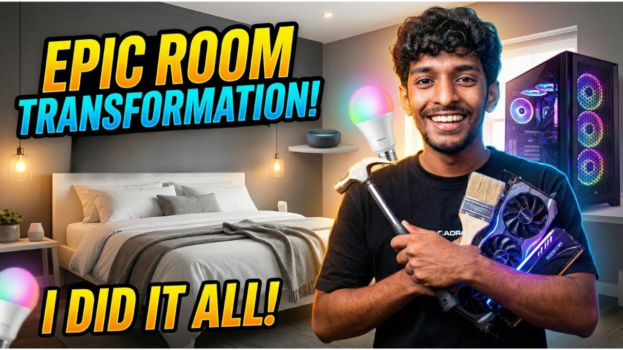 Gaming Room Transformation and PC Build | Sri Lanka