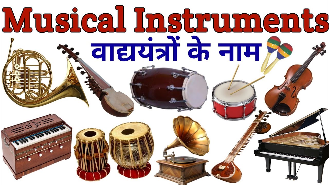 Musical Instruments Name | वाद्य यंत्रों के नाम | Musical instruments With Picture