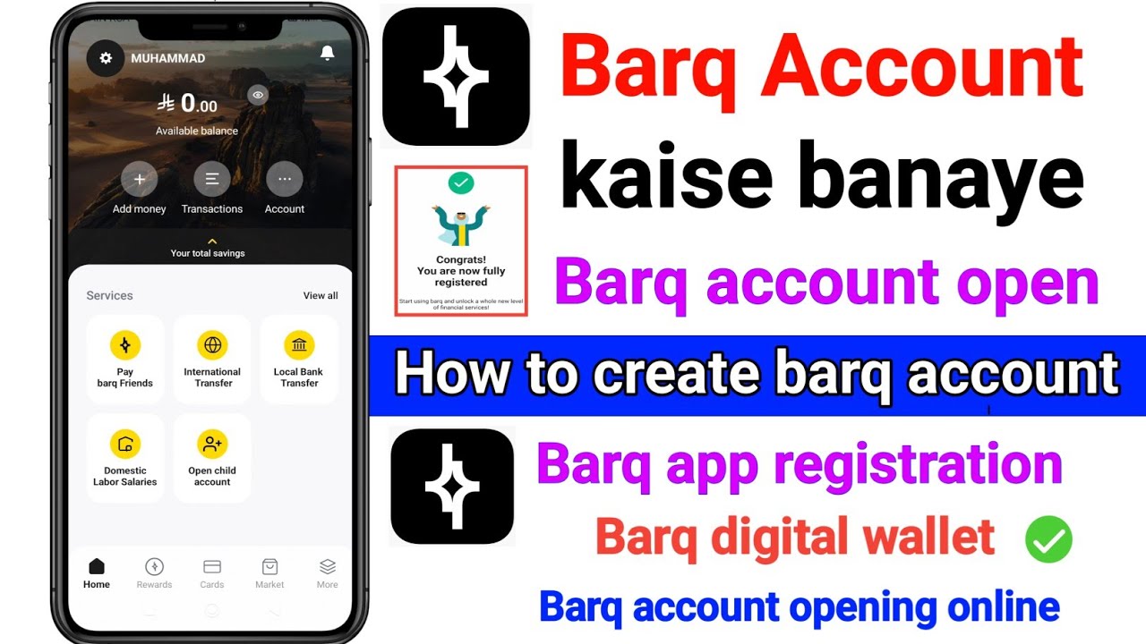 Barq account kaise banaye | How to create barq account | Barq account registration