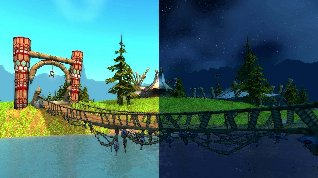 WoW Classic: Day and Night Comparison (Maximum Graphics)