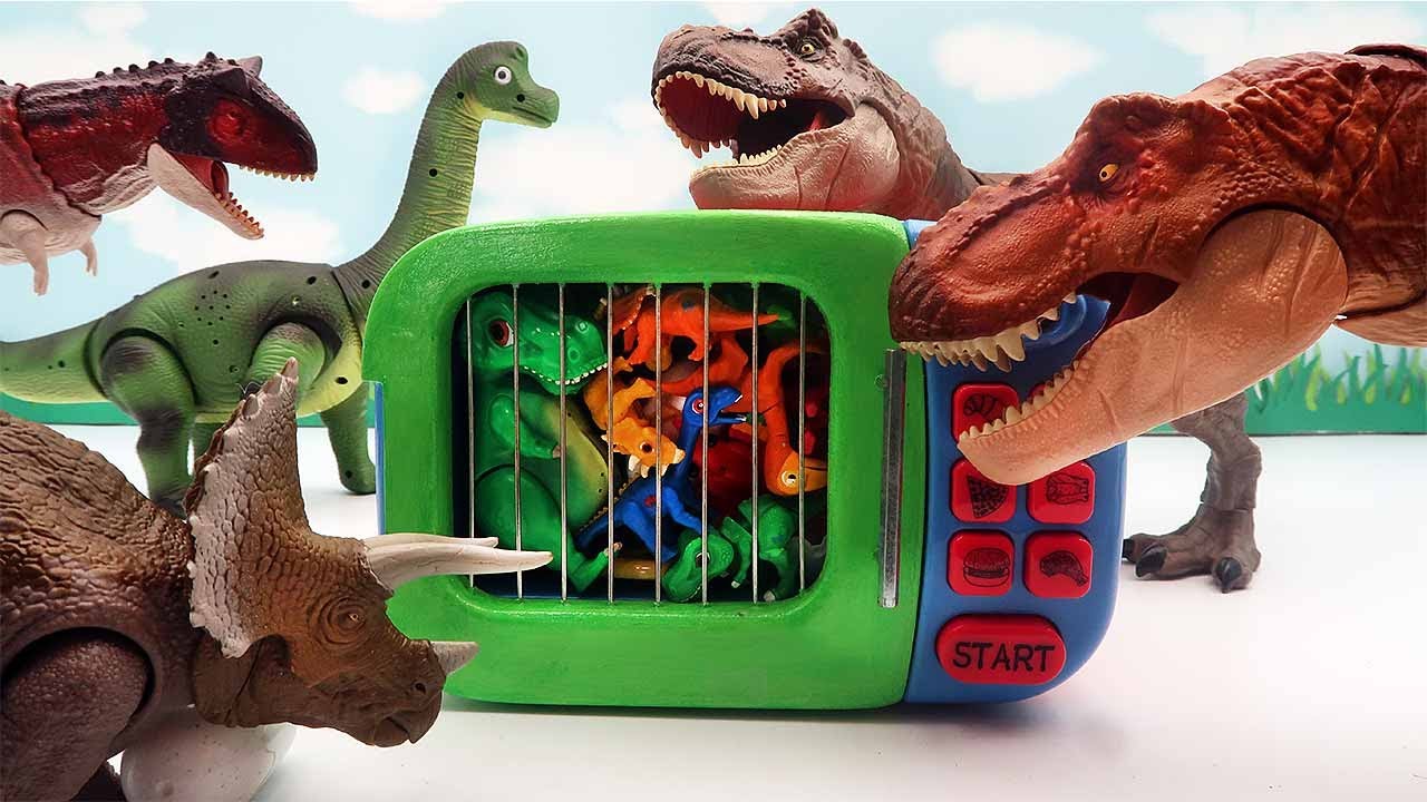DINOSAUR EGGS HATCHING! Tyrannosaurus, Triceratops Dino Eggs Transformer 공룡알 부화