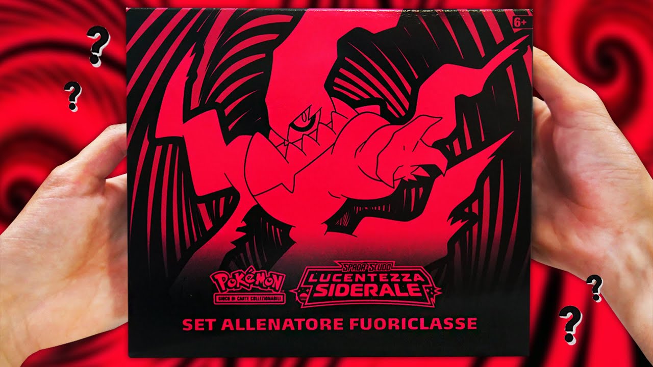 APRO IL SET ALLENATORE FUORICLASSE DI POKEMON LUCENTEZZA SIDERALE! - Elite Trainer Box Darkrai