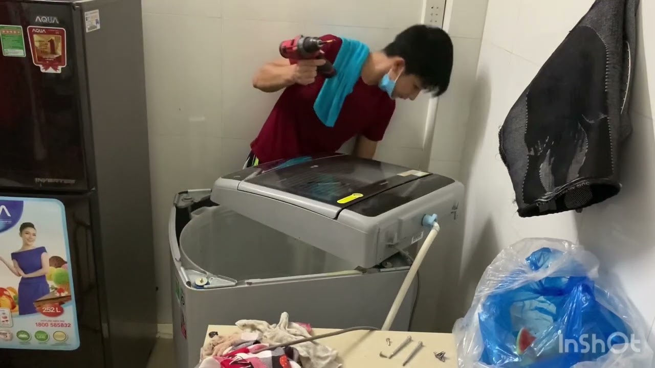 Tự vệ sinh máy giặt LG 11,5kg tại nhà, ai xem xong cũng làm được