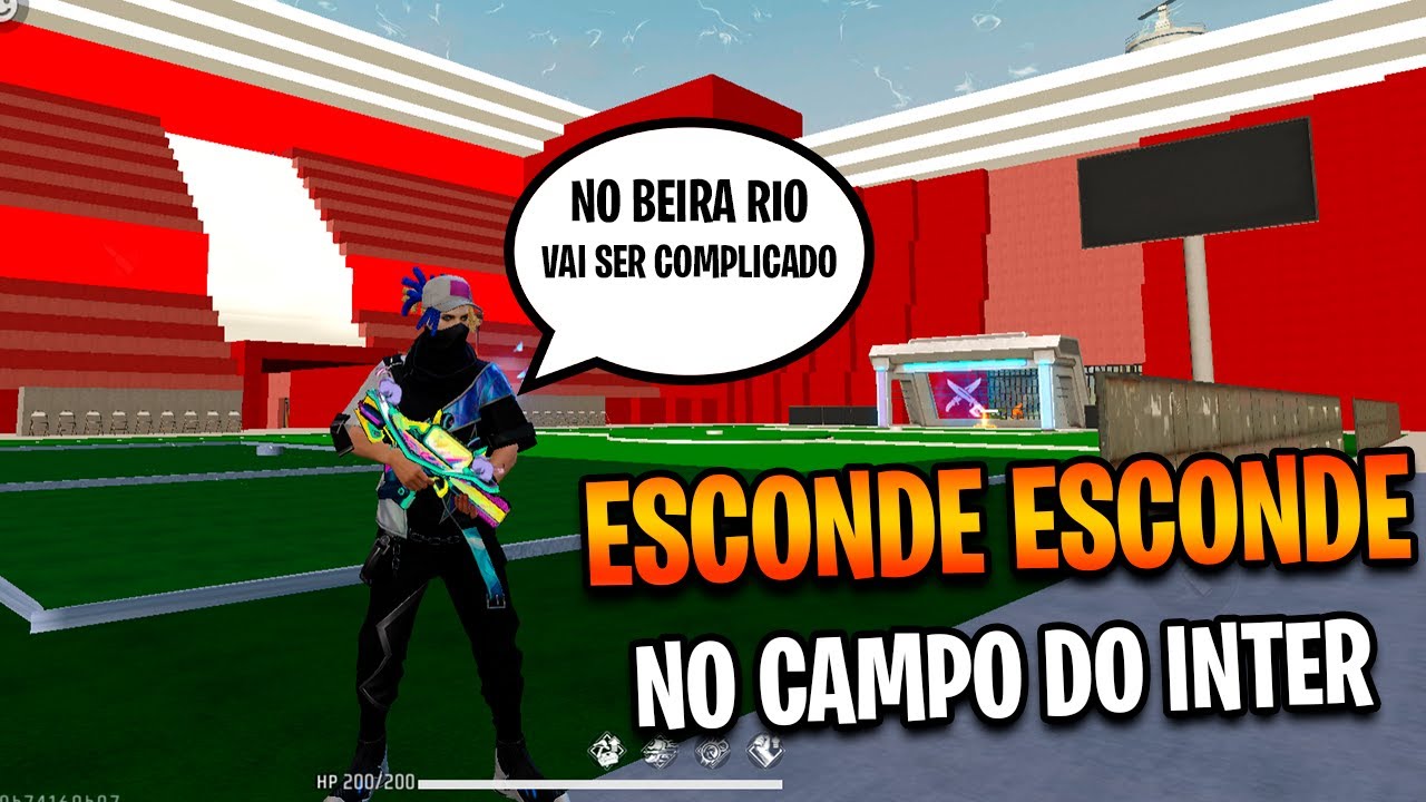 ESCONDE ESCONDE NO COMPO DO INTERNACIONAL  beira Rio FREE FIRE #freefire #ff