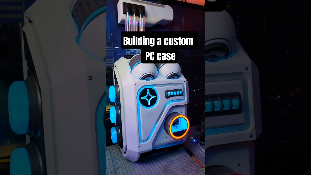 I built a custom PC case, what do you think? #creative #pcgaming #3dprinting