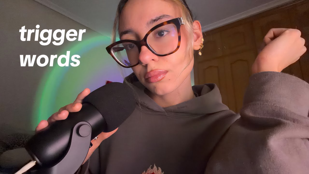 ASMR ESPAÑOL | Palabras Detonantes (trigger words, clicky whisper) 