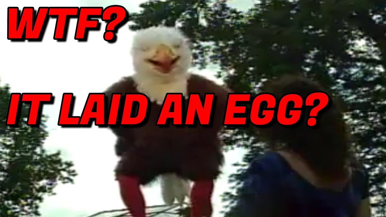 Man Bird Lays Egg - Eagleman - Eagle Insurance Commercial