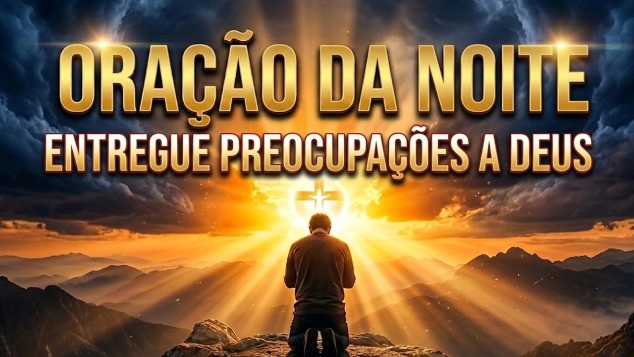 ORAÇÃO DA NOITE - Forte para Acalmar o Coração e Confiar em Deus